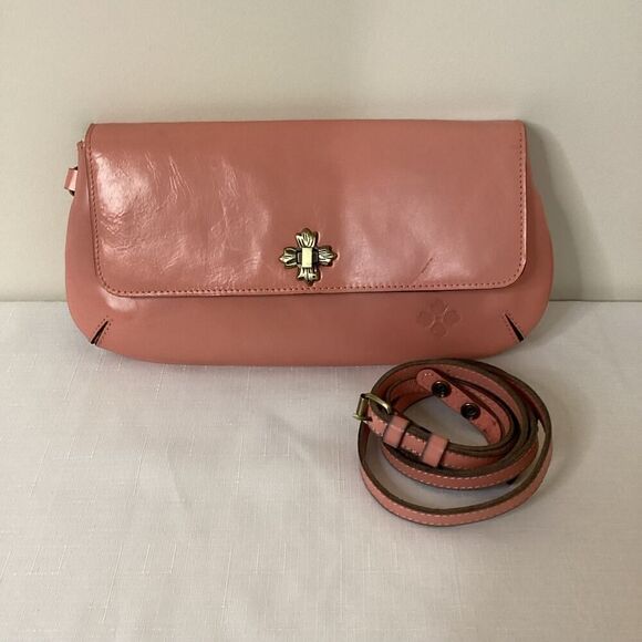 Patricia Nash Caprina Distressed Leather Crossbody/Clutch - Picture 8 of 12